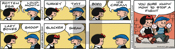 Nancy on Monday August 24, 2009 Comic Strip