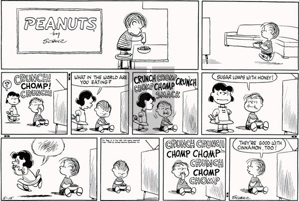 Peanuts - Sunday May 15, 1960 Comic Strip