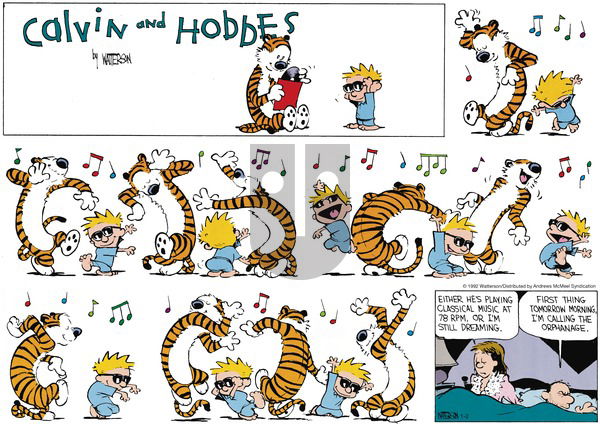 Calvin and Hobbes - Sunday January 2, 2022 Comic Strip