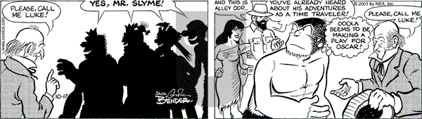 Alley Oop on Wednesday October 17, 2001 Comic Strip