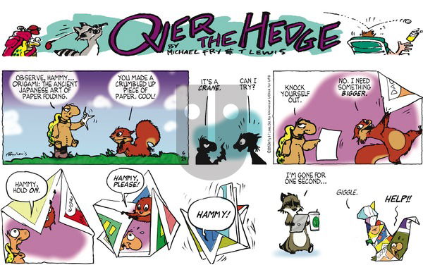 Over the Hedge on Sunday June 24, 2012 Comic Strip