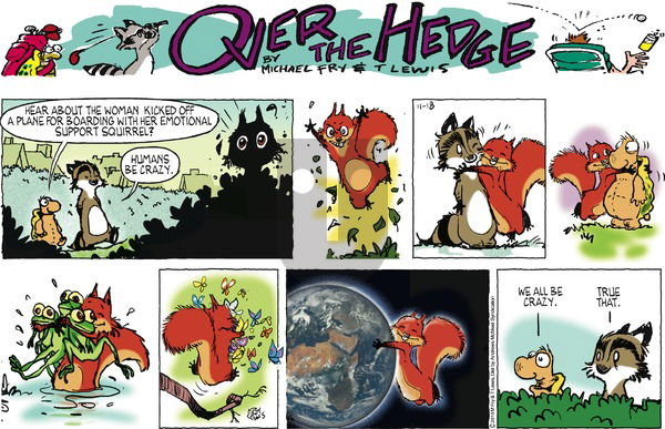 Over the Hedge on Sunday November 18, 2018 Comic Strip