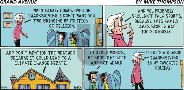 Grand Avenue on Sunday November 24, 2019 Comic Strip