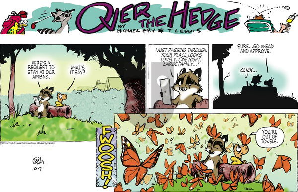 Over the Hedge on Sunday October 7, 2018 Comic Strip