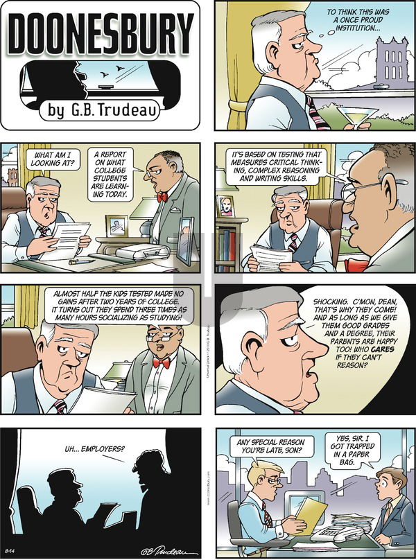 Doonesbury on Sunday August 14, 2011 Comic Strip