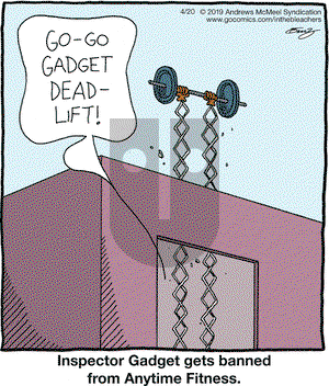 In the Bleachers on Saturday April 20, 2019 Comic Strip