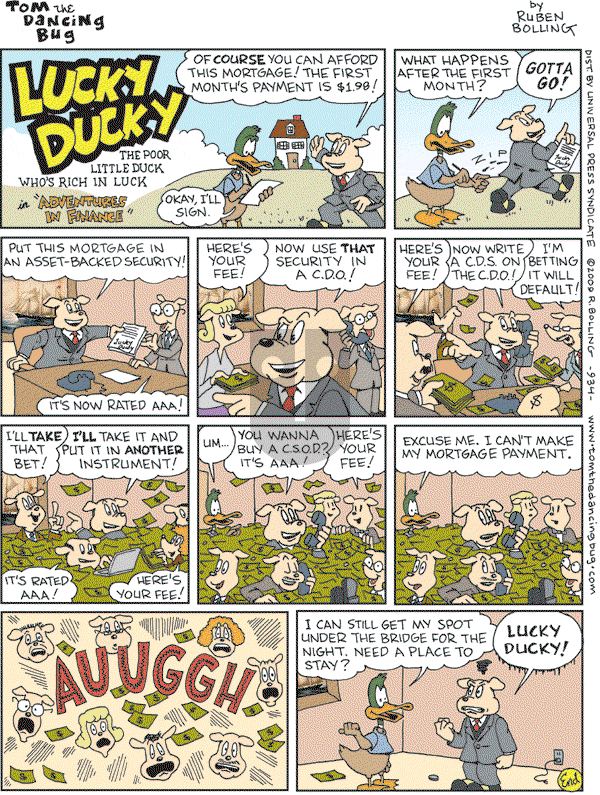 Tom the Dancing Bug on Saturday February 7, 2009 Comic Strip