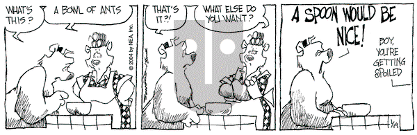 The Grizzwells on Monday January 19, 2004 Comic Strip