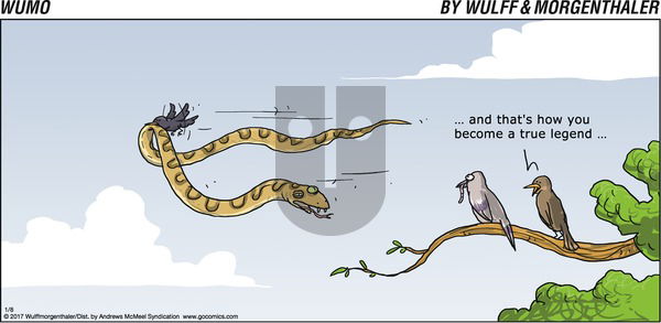WuMo on Sunday January 8, 2017 Comic Strip