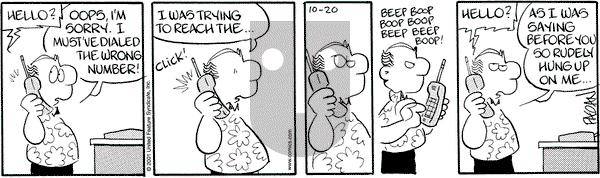 Drabble on Saturday October 20, 2001 Comic Strip