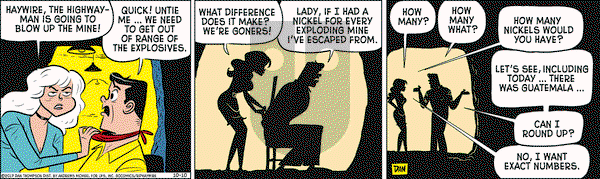 Rip Haywire on Tuesday October 10, 2017 Comic Strip