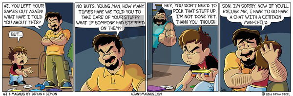 AJ and Magnus - Sunday April 17, 2016 Comic Strip