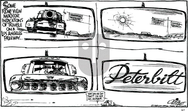 Pat Oliphant - Friday August 7, 1987 Comic Strip