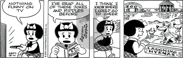 Nancy on Saturday September 15, 2001 Comic Strip