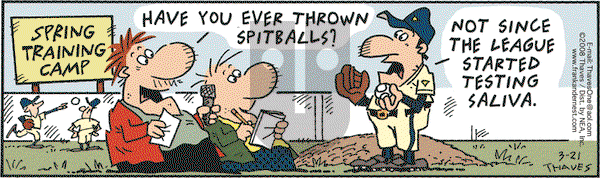 Frank and Ernest on Sunday March 23, 2008 Comic Strip