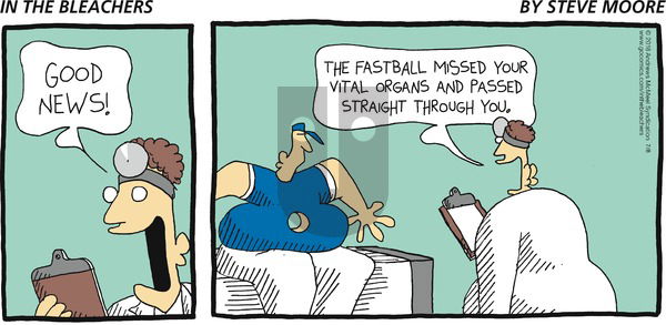 In the Bleachers on Sunday July 8, 2018 Comic Strip