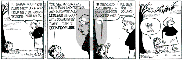 Grand Avenue on Saturday August 14, 1999 Comic Strip