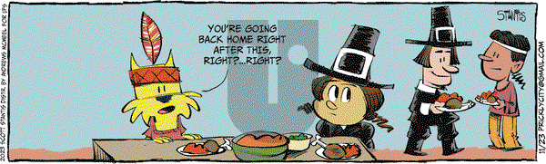 Prickly City - Thursday November 23, 2023 Comic Strip