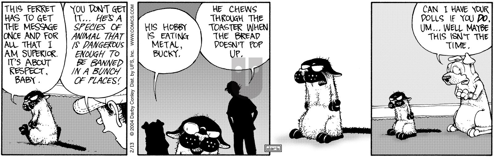 Get Fuzzy - Friday February 13, 2004 Comic Strip