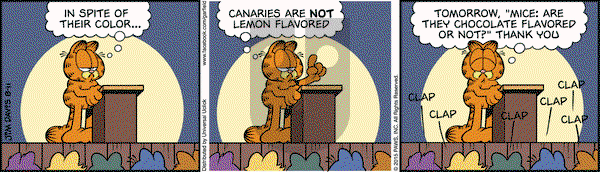Garfield on Tuesday August 11, 2015 Comic Strip