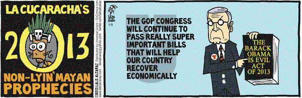 La Cucaracha on Tuesday January 8, 2013 Comic Strip