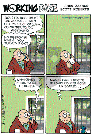 Working Daze on Saturday August 15, 2009 Comic Strip