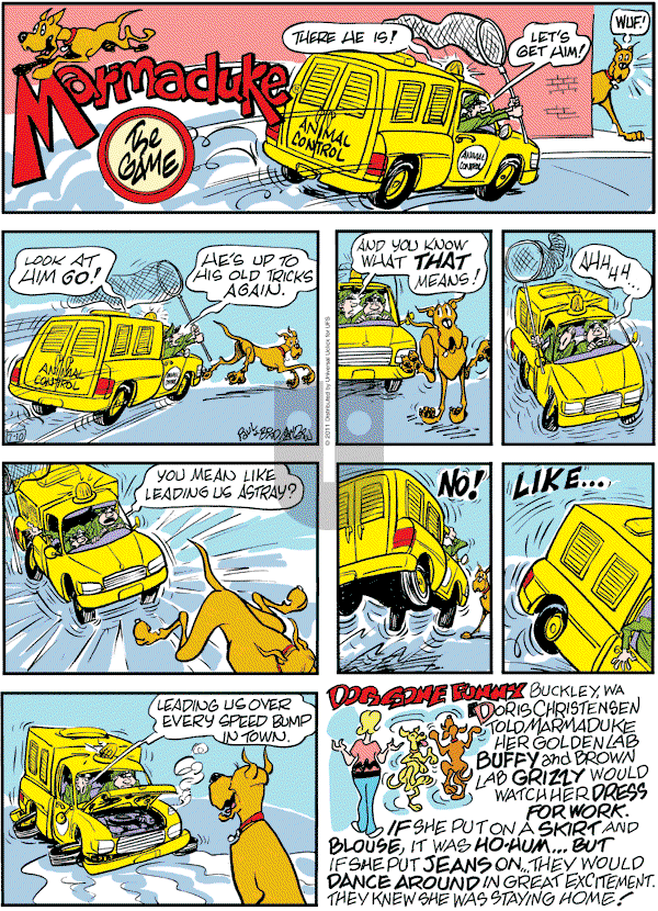 Marmaduke on Sunday July 10, 2011 Comic Strip