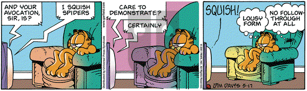 Garfield - Thursday May 17, 2001 Comic Strip