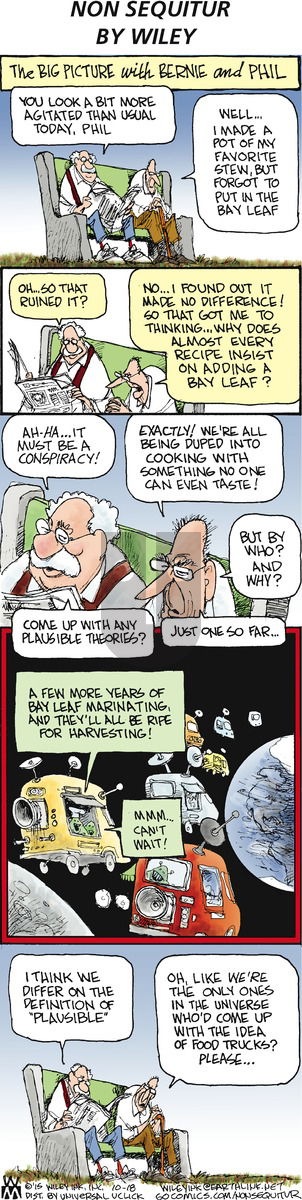 Non Sequitur on Sunday October 18, 2015 Comic Strip