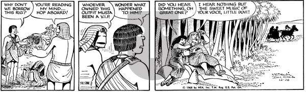 Alley Oop on Saturday December 28, 1968 Comic Strip