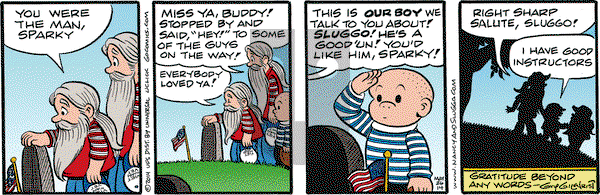 Nancy on Monday May 26, 2014 Comic Strip