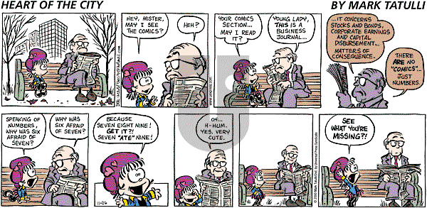 Heart of the City on Sunday November 26, 2000 Comic Strip