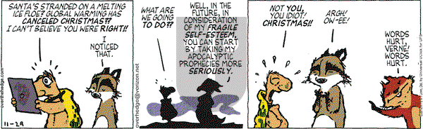 Over the Hedge on Thursday November 29, 2012 Comic Strip
