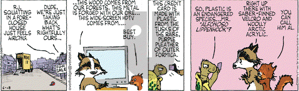 Over the Hedge on Wednesday June 18, 2008 Comic Strip
