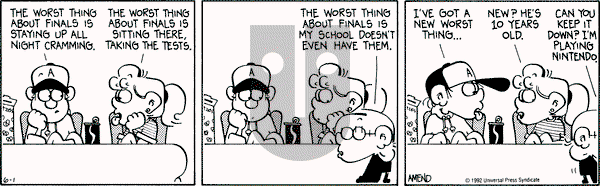 FoxTrot on Monday June 1, 1992 Comic Strip