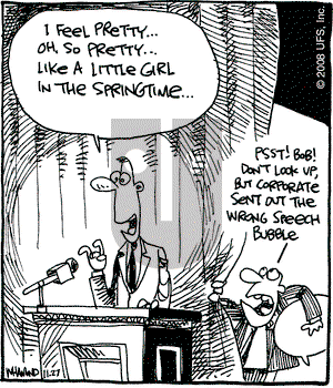 Reality Check on Thursday November 27, 2008 Comic Strip