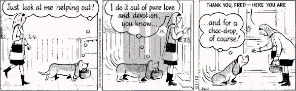 Fred Basset on Saturday January 12, 2008 Comic Strip
