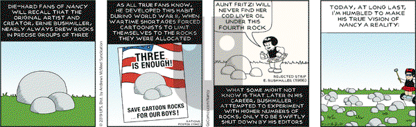 Nancy on Monday April 1, 2019 Comic Strip