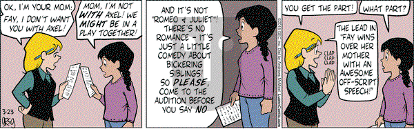 Luann on Friday March 23, 2018 Comic Strip