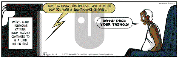 The Boondocks on Thursday September 15, 2005 Comic Strip