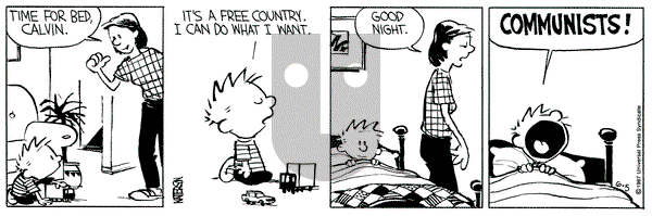 Calvin and Hobbes on Friday June 5, 1987 Comic Strip