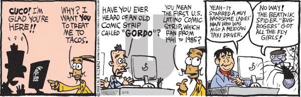 La Cucaracha - Wednesday March 19, 2008 Comic Strip