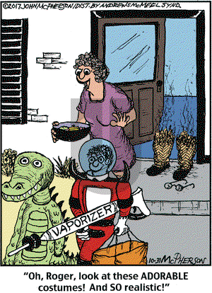 Close to Home on Tuesday October 31, 2017 Comic Strip