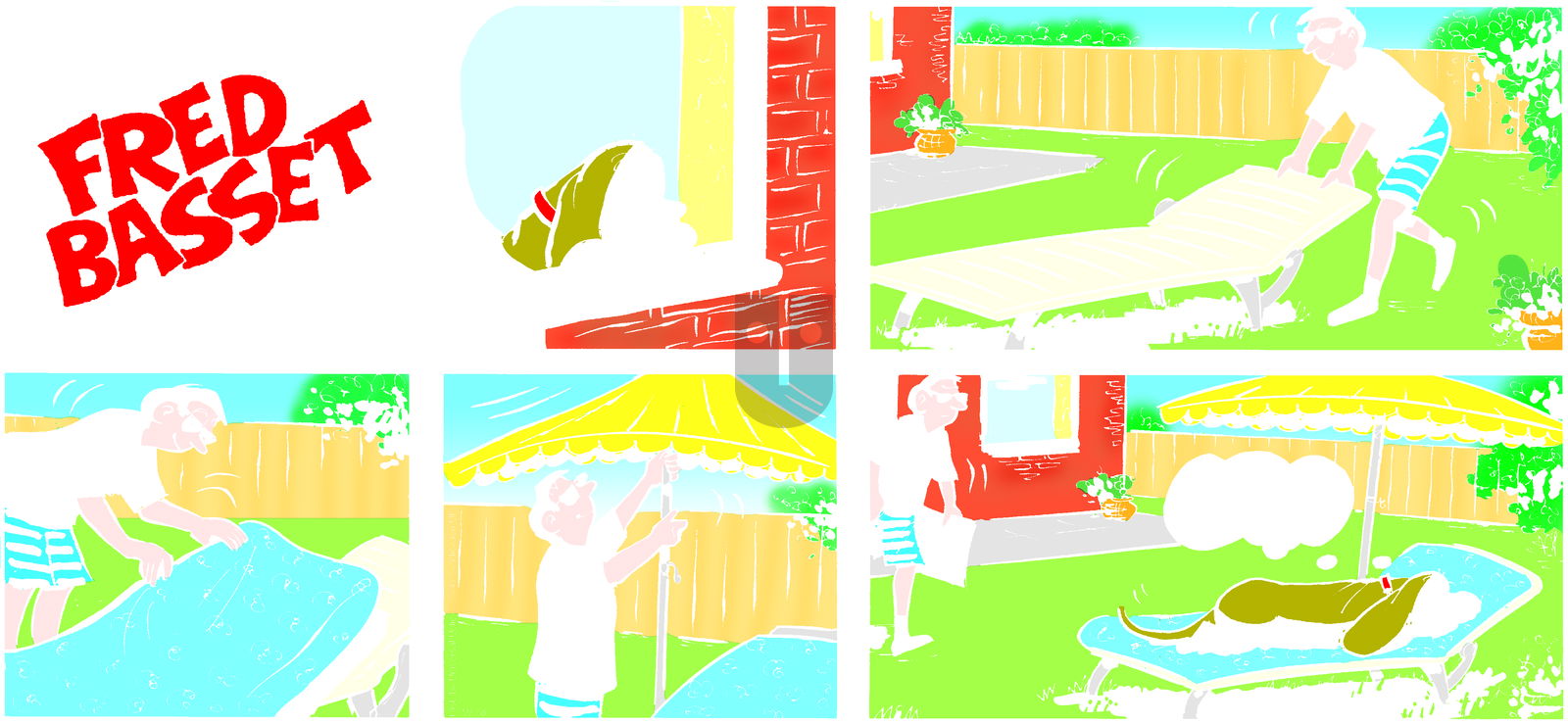 Fred Basset on Sunday September 28, 2014 Comic Strip