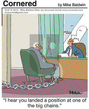 Cornered on Tuesday December 27, 2016 Comic Strip