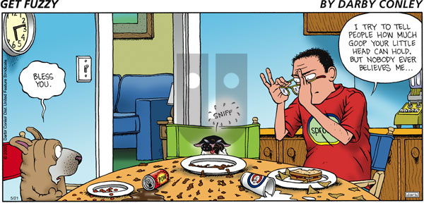 Get Fuzzy on Sunday May 21, 2000 Comic Strip
