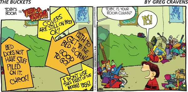 The Buckets - Sunday March 16, 2014 Comic Strip