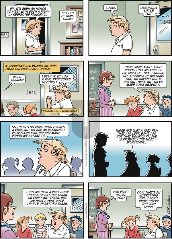 Doonesbury on Sunday October 12, 2025 Comic Strip