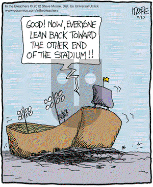 In the Bleachers on Friday November 23, 2012 Comic Strip