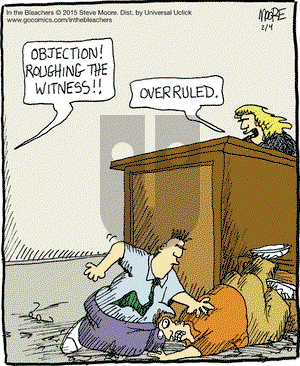 In the Bleachers on Wednesday February 4, 2015 Comic Strip